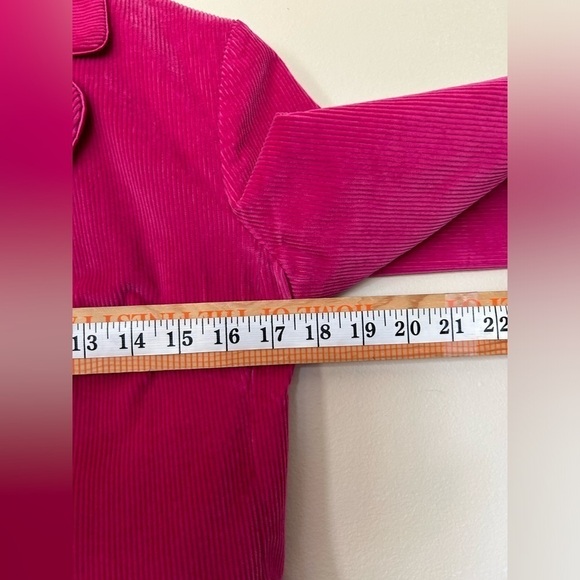 VINTAGE TALBOTS CORDUROY INK ONE BUTTON BLAZER JACKET SIZE 6P - Picture 7 of 10